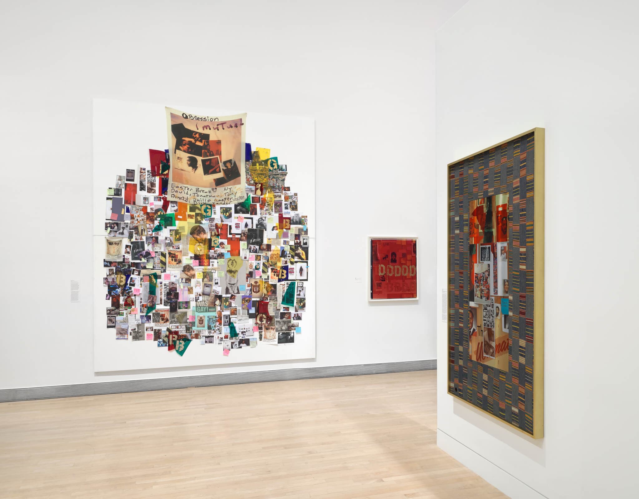 Installation view of "Lyle Ashton Harris: Our first and last love" at the Rose Art Museum